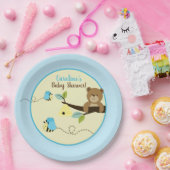 ハニーベアとブルーバンブルミツバチパーティープレート ペーパープレート (パーティー)