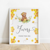 ハニーベアは赤ちゃんシャワーのポスターを好む ポスター