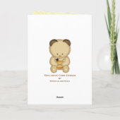 ハニーベアカスタムグリーティングカード カード (裏面)