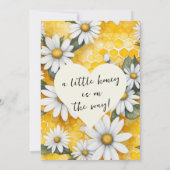 ハニーベアデイジーフラワーガーデン春ベビーシャワー サンキューカード (裏面)