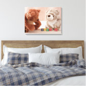 ハニーベアーズ キャンバスプリント (インサイチュ (寝室))