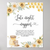 ハニーベアーナイトナプパイズポスター ポスター (正面)