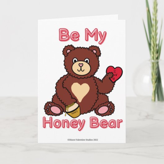 ハニーベアーバレンタインのカード カード (正面)
