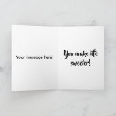 ハニーベアーバレンタインのカード カード (内部)