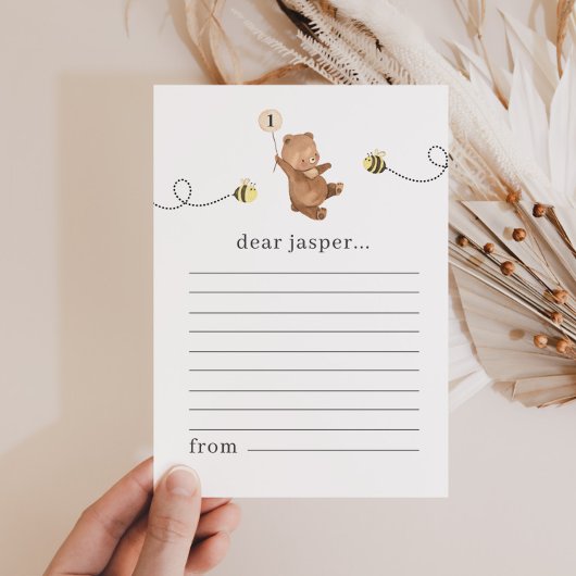 ハニーベアーファーストBee-dayタイムカプセルノートカード シーズンカード