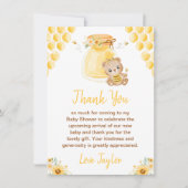 ハニーベアーベイビーシャワー サンキューカード (正面)