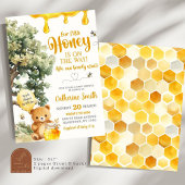 ハニーベアーベイビーシャワー 招待状
