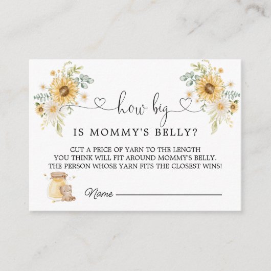 ハニーベアーママのベリーエンクロージャカードの大きさ エンクロージャーカード (正面)