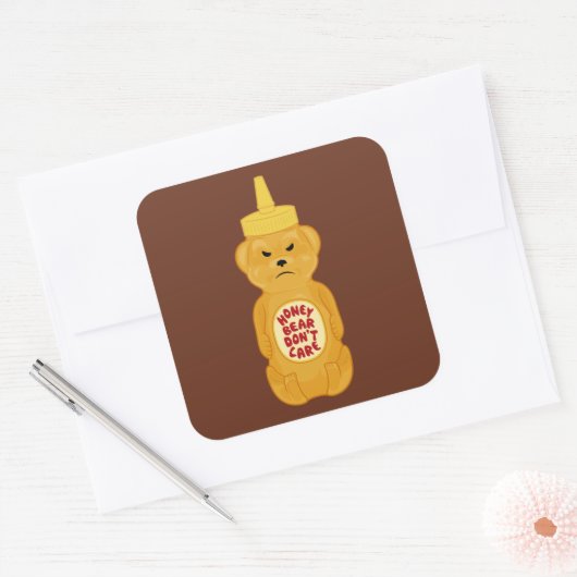 ハニーベア スクエアシール (封筒)