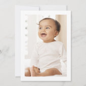 ハニーベア ファースト ビーデイ 写真招待状 招待状 (裏面)