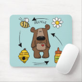 ハニーベア – リサイクラー マウスパッド (マウス)