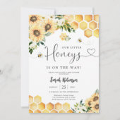 ハニーベイビーシャワーの招待状 招待状 (正面)