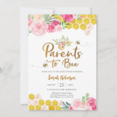 ハニーベイビーシャワーの招待状 招待状 (正面)