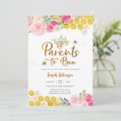 ハニーベイビーシャワーの招待状 招待状 (スタンド正面)