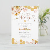 ハニーベイビーシャワーの招待状 招待状 (スタンド正面)
