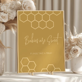 ハニーベージュベビーシャワーベビーはスイートデザート ポスター
