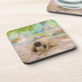 ハニーペキン語のフローラ設定 コースター (左側)