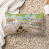 ハニーペキン語のフローラ設定 ランバークッション (ブランケット)