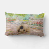 ハニーペキン語のフローラ設定 ランバークッション (裏面)