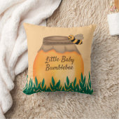 ハニーポットのまわりにオンイエロー乳児子供部屋 クッション (ブランケット)