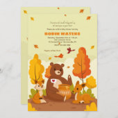 ハニーポットベビーシャワー 招待状 (正面/裏面)