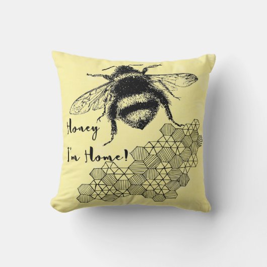 ハニーマイホームビーハニカム クッション (正面)