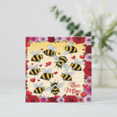 ハニーマイン フローラルラブ フレーム フラット ホリデーカード (スタンド正面)