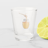 ハニーマンガイラストレーション ショットグラス (裏面)