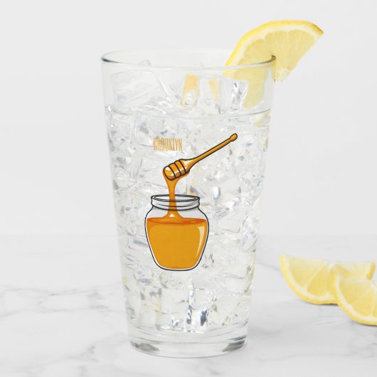 ハニーマンガイラストレーション タンブラーグラス (アイス裏面)
