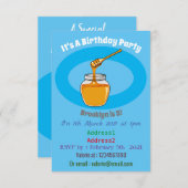 ハニーマンガイラストレーション 招待状 (正面/裏面)