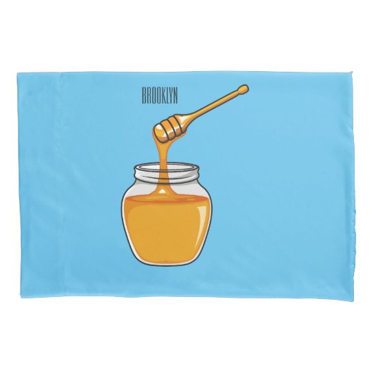 ハニーマンガイラストレーション 枕カバー (正面)