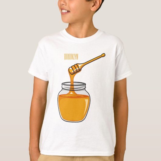 ハニーマンガイラストレーション Tシャツ (正面)