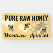 ハニーマーケットサインビーハニカムピュア生ハニー 横断幕 (横)