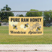 ハニーマーケットサインビーハニカムピュア生ハニー 横断幕 (インサイチュ)