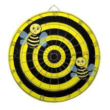 ハニーミツバチが黒と黄色の円に