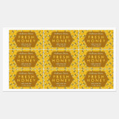 ハニーミツバチとハニカムアピールファームのビジネスジャー ラベル (シート)