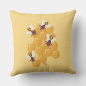 ハニーミツバチとハニー クッション (裏面)