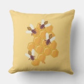 ハニーミツバチとハニー クッション (正面)