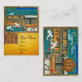 ハニーミツバチのワックスシール，養蜂具 名刺 (正面/裏面)