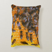 ハニーミツバチ装飾用クッション アクセントクッション (裏面(縦))