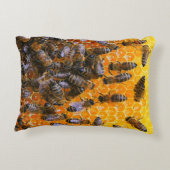 ハニーミツバチ装飾用クッション アクセントクッション (裏面)