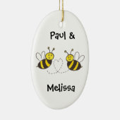 ハニーミツバチ(ハート) セラミックオーナメント (右)