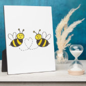 ハニーミツバチ(ハート) フォトプラーク (側面)