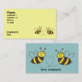 ハニーミツバチ(ハート) 名刺 (正面/裏面)