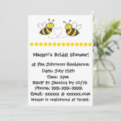 ハニーミツバチ(ハート) 招待状 (スタンド正面)