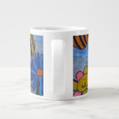 ハニーミツバチ&フラワーラージマグ ジャンボコーヒーマグカップ (裏面)