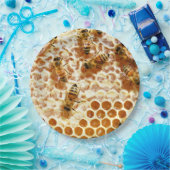 ハニーミツバチ ペーパープレート (パーティー)