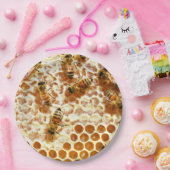 ハニーミツバチ ペーパープレート (パーティー)