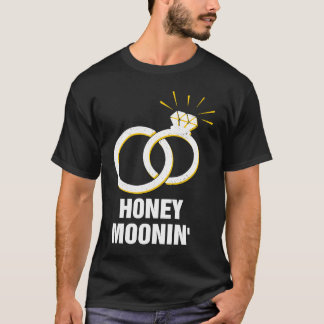 ハニームーニン ハニームーン ブライダル パーティー 新婚 ブライダル Tシャツ