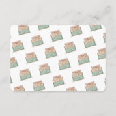 ハニームーンのリクエストを記載した結婚式カード エンクロージャーカード (裏面)